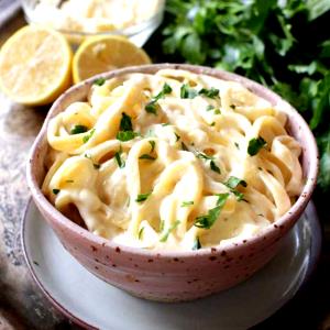1 serving Crab Linguini Alfredo (Half Portion)