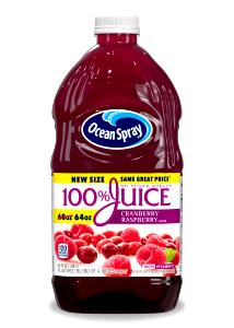 1 Serving Cranberry Raspberry 100% Juice