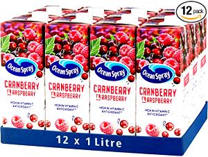 1 Serving Cranberry Raspberry Juice Box