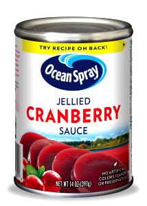 1 Serving Cranberry Sauce Jellied