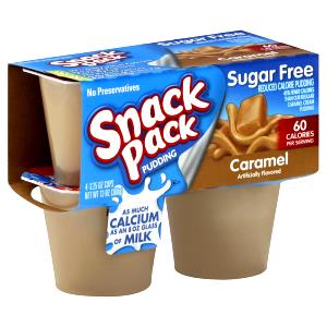 1 Serving Creamy Caramel Pudding Snacks, Sugarfree