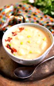 1 Serving Creamy Potato Bacon Soup-Bowl