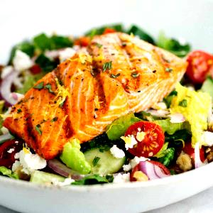 1 Serving Create Your Own Salad With Grilled Salmon