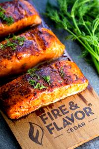 1 Serving Create Your Own Wood-Grilled Fresh Salmon For Dinner