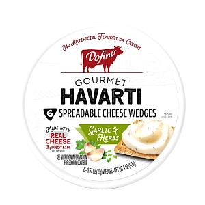 1 Serving Creme De Havarti Spreadable Cheese - Garlic & Herb