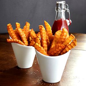 1 Serving Crinkle Wedge Cut Fries