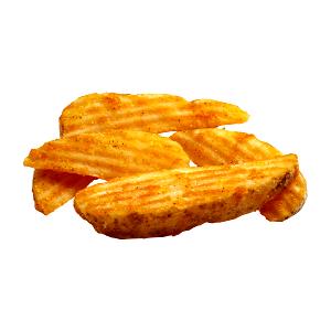 1 Serving Crinkle Wedge Cut (Skin-On) Fries