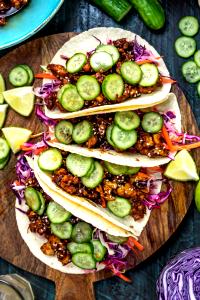 1 serving Crispy Corn Taco Shell Power Wagon - Tofu