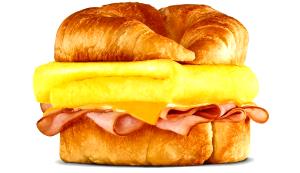 1 Serving Croissant Sunrise Sandwich With Bacon