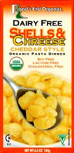 1 Serving Dairy Free Shells & Chreese - Cheddar Style