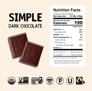 1 Serving Dark Chocolate, Regular
