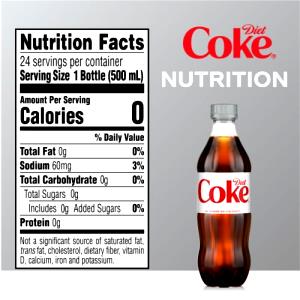 1 Serving Diet Coca Cola, Large