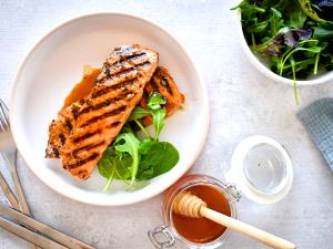 1 serving Dijon Honey Lime Grilled Salmon