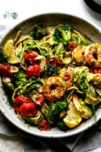1 serving Dill Marinated Shrimp Pasta