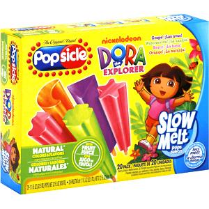 1 Serving Dora The Explorer Ice Pop, Single Pack