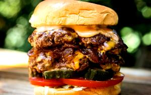 1 Serving Double Decker Burger
