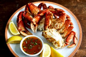 1 serving Dungeness Crab Steamed Plain (No Butter)