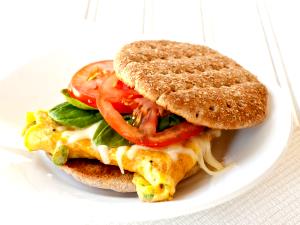1 Serving Egg & Cheddar Breakfast Sandwich W/ Cheese