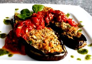 1 Serving Eggplant Parmigiana, Dinner Portion