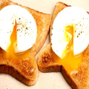 1 Serving Eggs (2 Poached W/Toast & Promise)