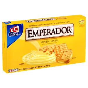 1 Serving Emperador Vanilla Cr?Me Sandwich Cookies