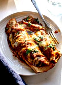 1 Serving Enchilada, Black Bean Vegetable, Vegan