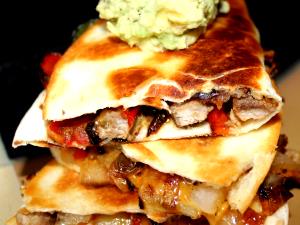 1 Serving Fajita Quesadillas Beef W/ Rice & Beans