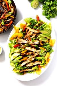 1 Serving Fajita Salad With Chicken - Special Request No Sour Cream