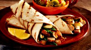 1 Serving Fajitas Chicken W/Flour Tortillas