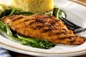 1 Serving Farm-Raised Catfish-Blackened For Lunch