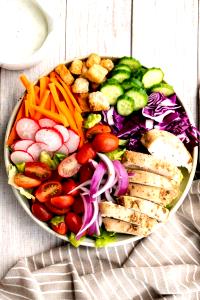 1 serving Farmstand Salad with Dressing and Chicken