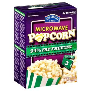 1 Serving Fat Free Butter Flavor Microwave Popcorn