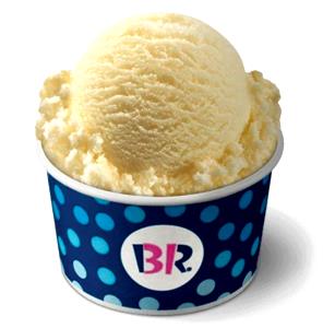 1 Serving Fat-Free Vanilla Frozen Yogurt - 4 Oz Scoop