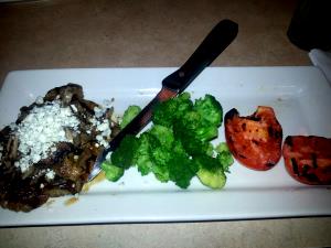 1 serving Fit For You Mushroom Bleu Top Sirloin