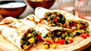 1 serving Flour Tortilla Art Vandalay Burrito - Veg