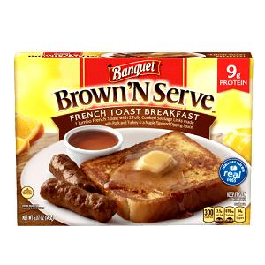 1 Serving French Toast W/Sausage, Frozen