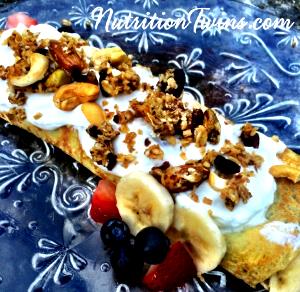 1 Serving Fresh Fruit And Granola Crepes