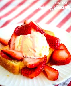 1 serving Fresh Strawberry Shortcake with Ice Cream
