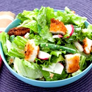 1 serving Fried Chicken Salad without Dressing (Half)