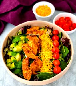 1 serving Fried Chicken Salad without Dressing (Regular)