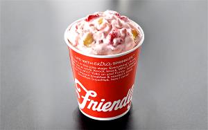 1 Serving Friend-Z Strawberry/Banana Ice Cream