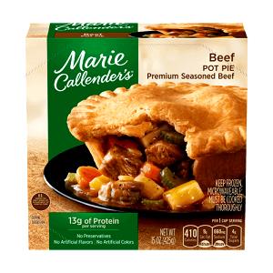 1 Serving Frozen Entree Beef Pot Pie