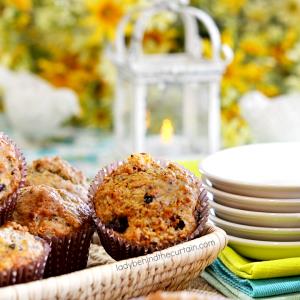 1 Serving Fruit & Flax Fibre-Muffins