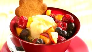 1 Serving Fruit & Sherbet Happy Ending Sundae