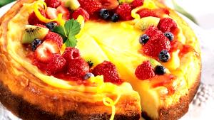 1 Serving Fruit-Topped Cheesecake