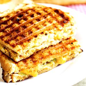 1 Serving Full Smokehouse Turkey On Three Cheese Hot Panini