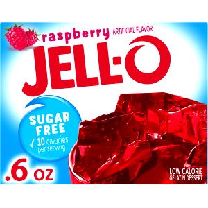 1 Serving Gelatin Snack, Raspberry & Orange, Sugar Free