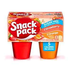 1 Serving Gelatin Snack, Strawberry & Orange