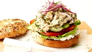 1 Serving Giant Tuna Salad Bagel