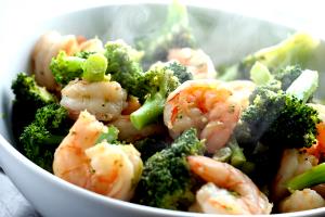 1 Serving Ginger Broccoli Shrimp